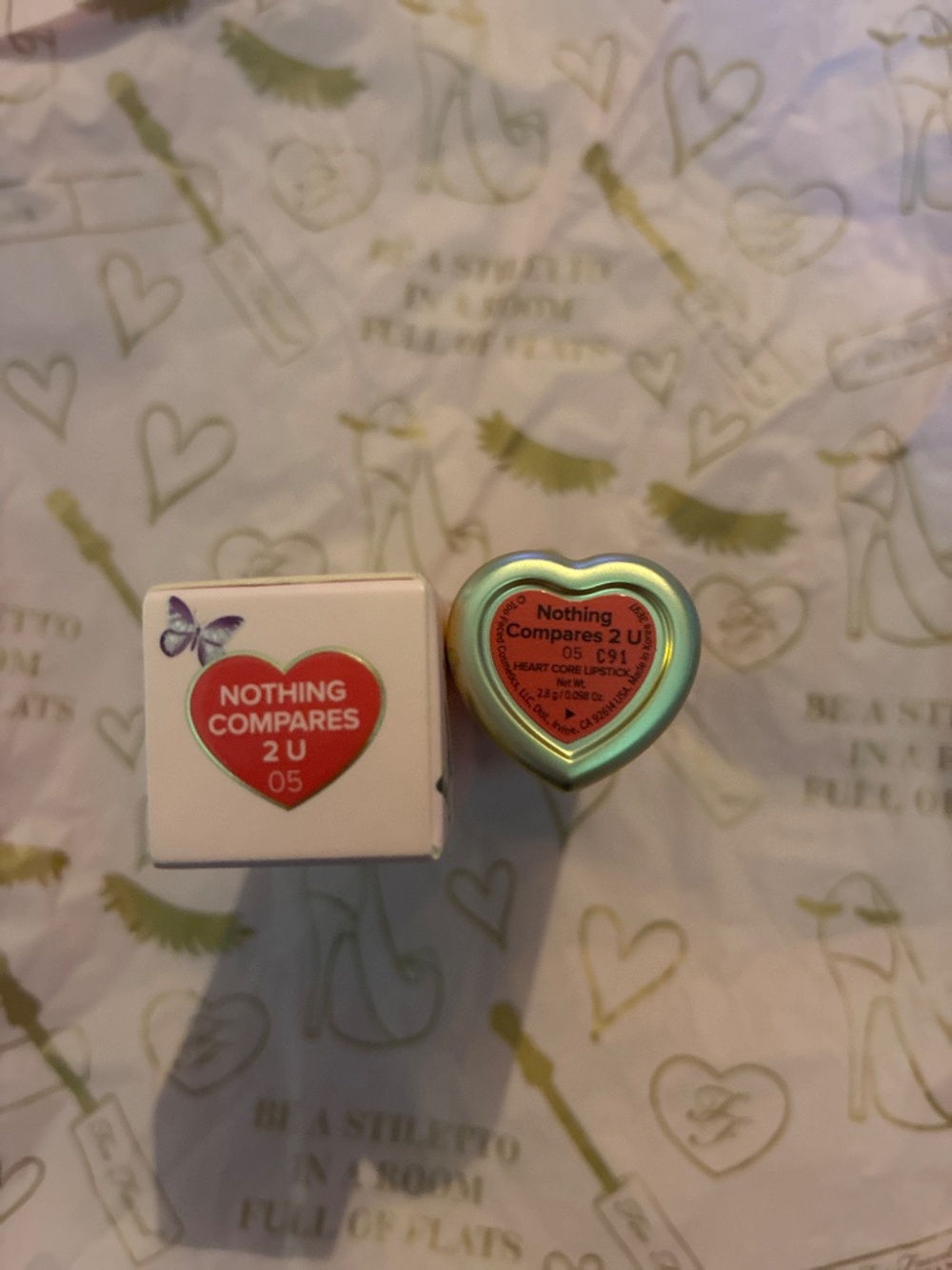 Too Faced Too Femme Heart Core Lipstick Nothing Compares 2 U - Picture 3 of 3